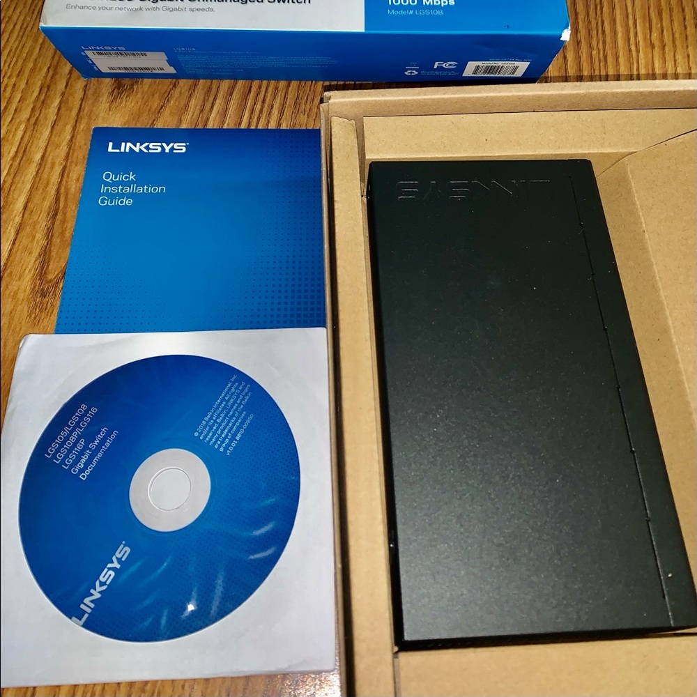 Linksys LGS108 8-port Gigabit Switch system